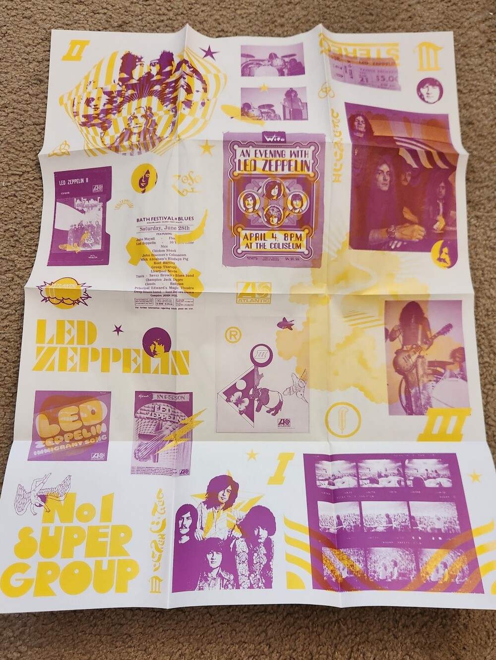 LED ZEPPELIN - Vintage Reproduction Poster‎ - Urban Outfitters